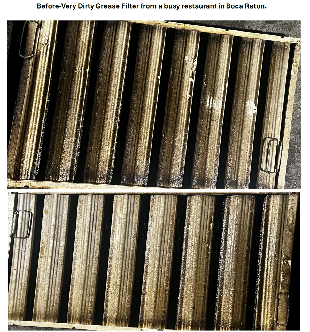 Working-surface field-context frame before cleaning