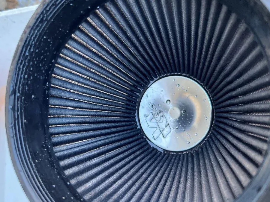 Filter-media field image after cleaning