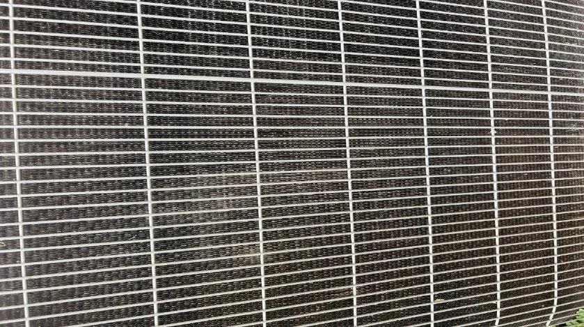Residential AC coil after VertKleen cleaning