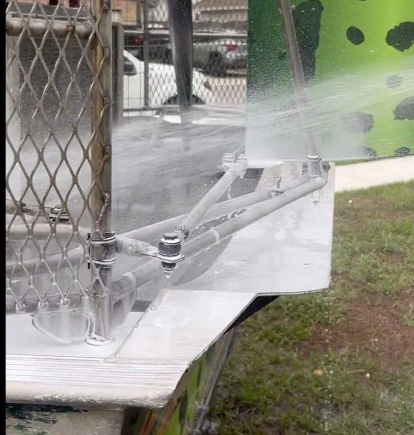 Brighter aluminum vessel after the VertKleen restoration