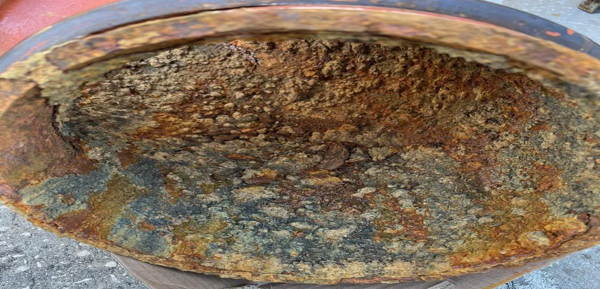 Metal surface after VertKleen HCR rust-and-scale removal