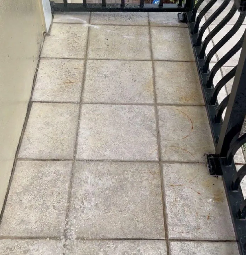 Property surface after VertKleen cleaning