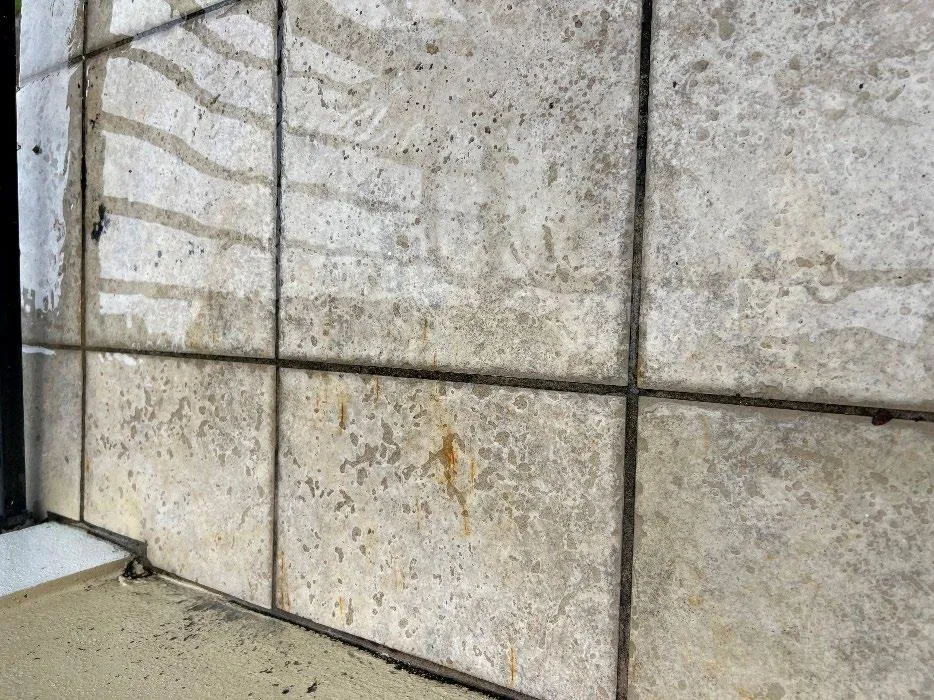 Property surface before VertKleen cleaning