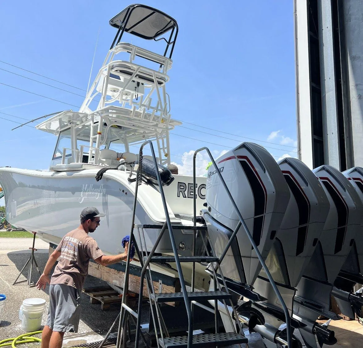 Marine vessel after VertKleen Torque wash